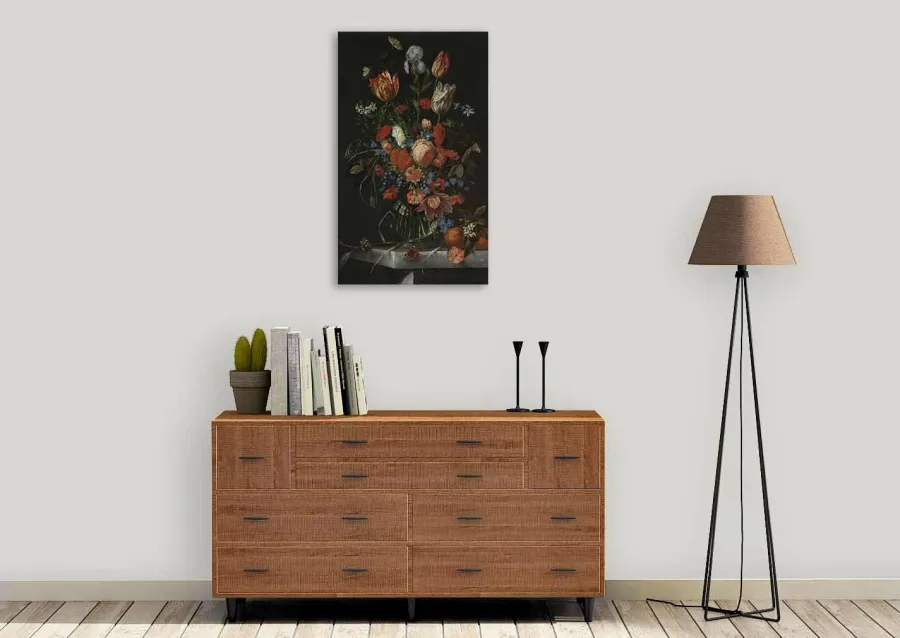 Wandkraft Vase with Flowers by Jan Davidsz. de Heem New