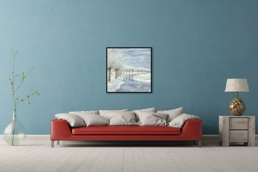 Wandkraft Winter in Holland Online