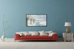 Wandkraft Winter in Holland Online