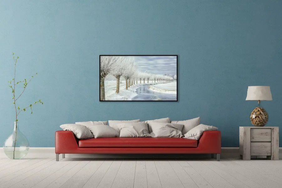 Wandkraft Winter in Holland Online