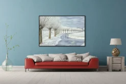 Wandkraft Winter in Holland Online