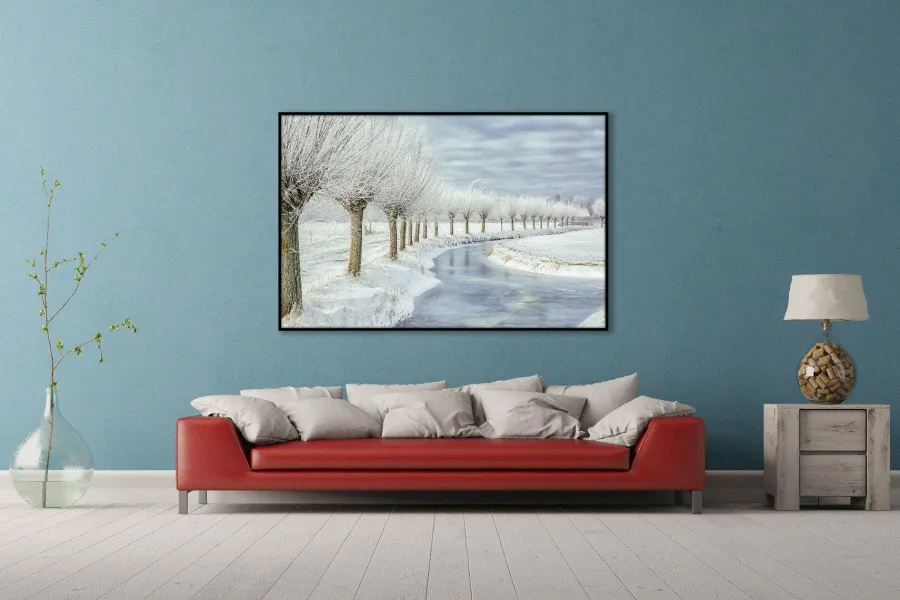 Wandkraft Winter in Holland Online