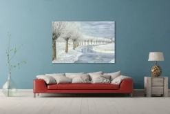 Wandkraft Winter in Holland Online