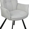Wildeboer & v/d Weide Eettafelstoel Mabel met arm - stof A-Enter 84 Online