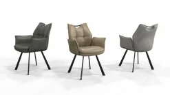 Wildeboer & v/d Weide Eettafelstoel Mabel met arm - stof A-Enter 84 Online
