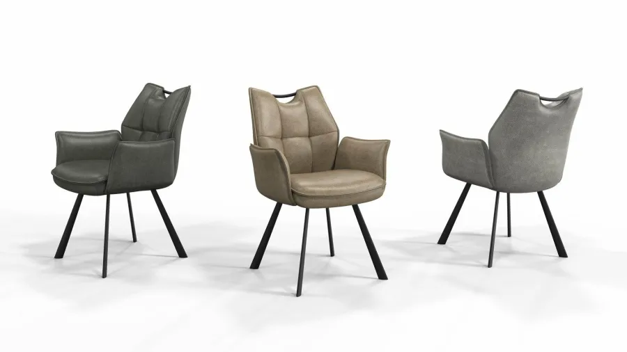Wildeboer & v/d Weide Eettafelstoel Mabel met arm - stof A-Enter 84 Online