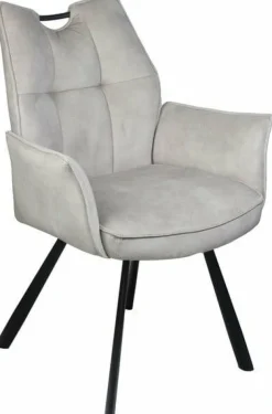 Wildeboer & v/d Weide Eettafelstoel Mabel met arm - stof C-Adore 110 Outlet
