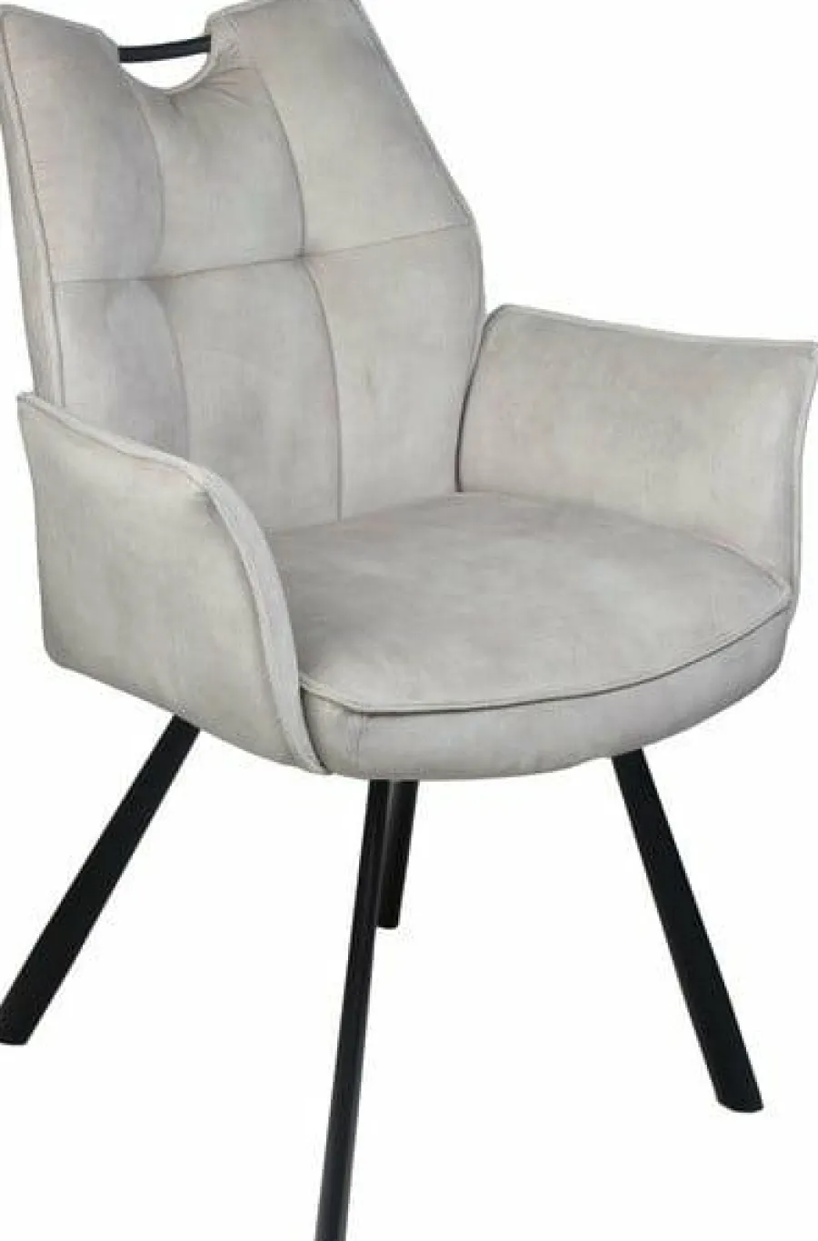 Wildeboer & v/d Weide Eettafelstoel Mabel met arm - stof C-Adore 110 Outlet