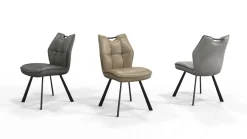 Wildeboer & v/d Weide Eettafelstoel Mabel zonder arm - stof C-Adore 110