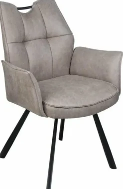 Wildeboer & v/d Weide Eettafelstoel Mabel met arm - stof C-Magnum 84