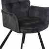 Wildeboer & v/d Weide Eettafelstoel Mabel met arm - stof C-Adore 67