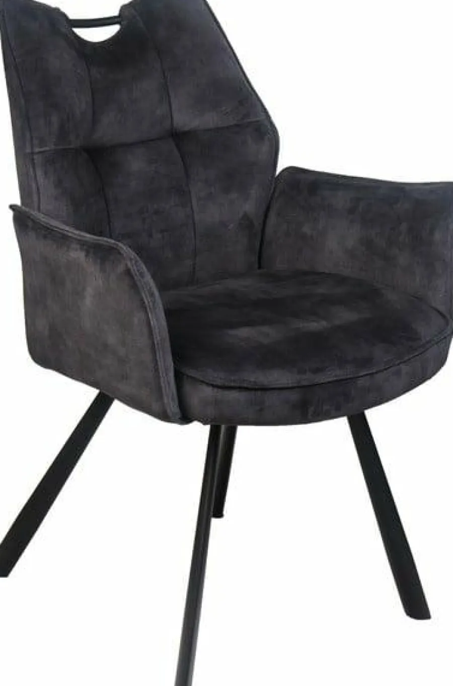 Wildeboer & v/d Weide Eettafelstoel Mabel met arm - stof C-Adore 67