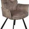 Wildeboer & v/d Weide Eettafelstoel Mabel met arm - stof C-Adore 211 Sale