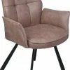 Wildeboer & v/d Weide Eettafelstoel Mabel met arm - stof C-Magnum 10 Discount