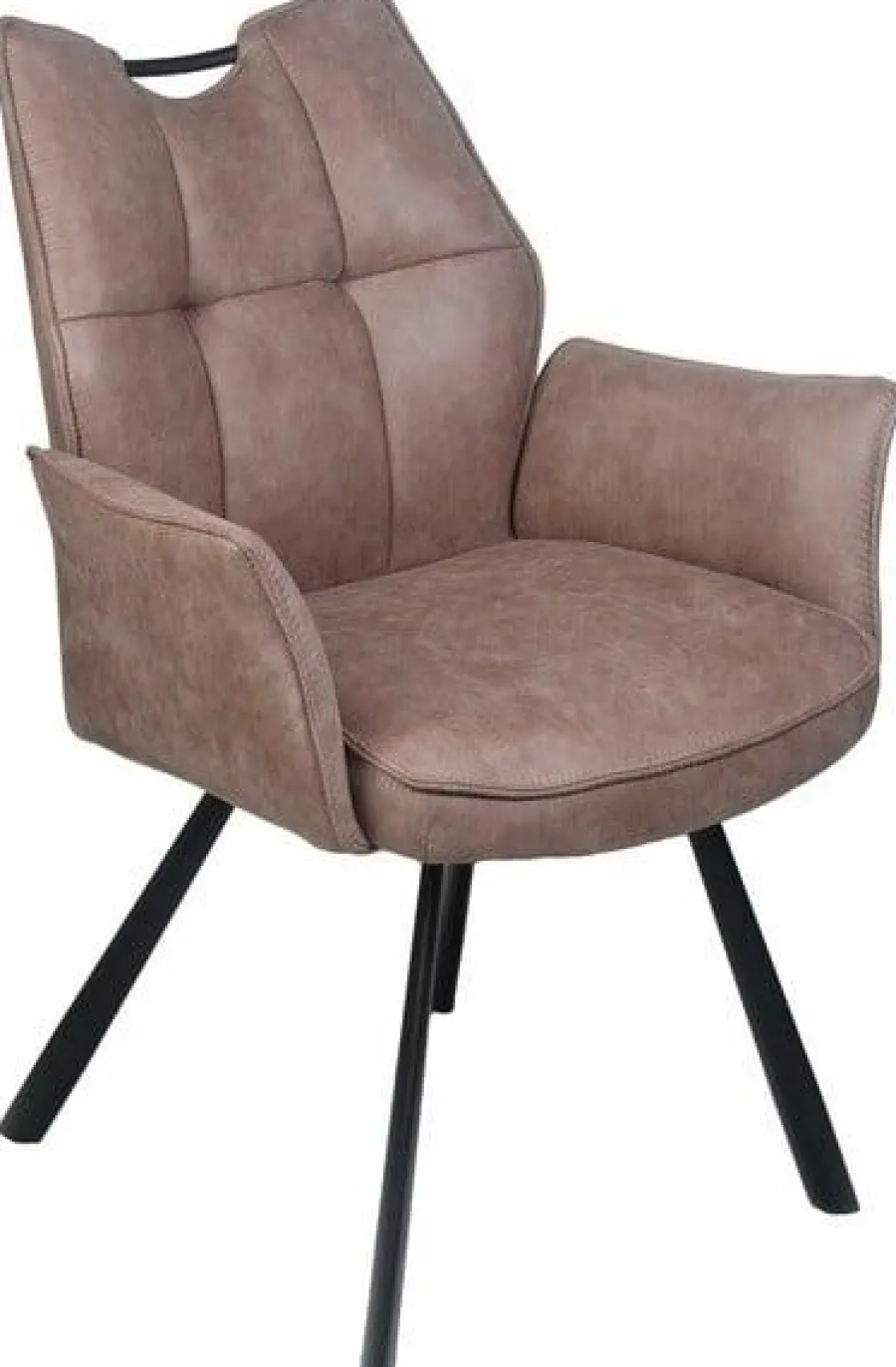 Wildeboer & v/d Weide Eettafelstoel Mabel met arm - stof C-Magnum 10 Discount
