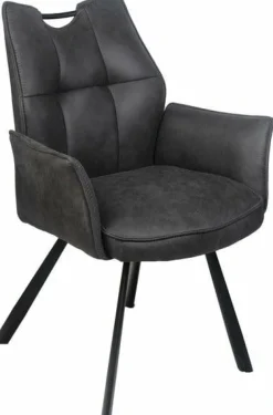 Wildeboer & v/d Weide Eettafelstoel Mabel met arm - stof C-Magnum 66