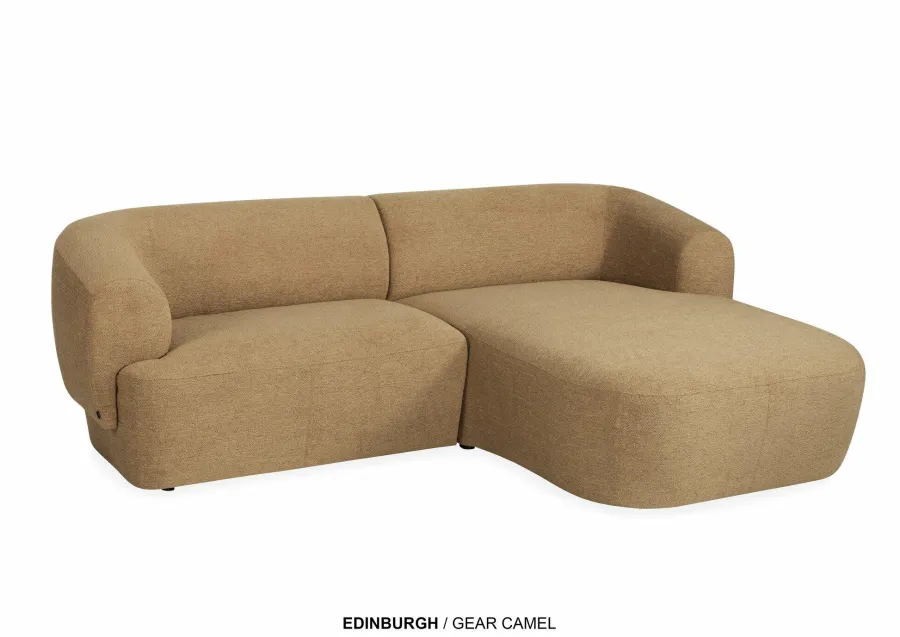 WoonMax Bank Edinburgh - 2 zits met arm links - chaise longue breed Clearance