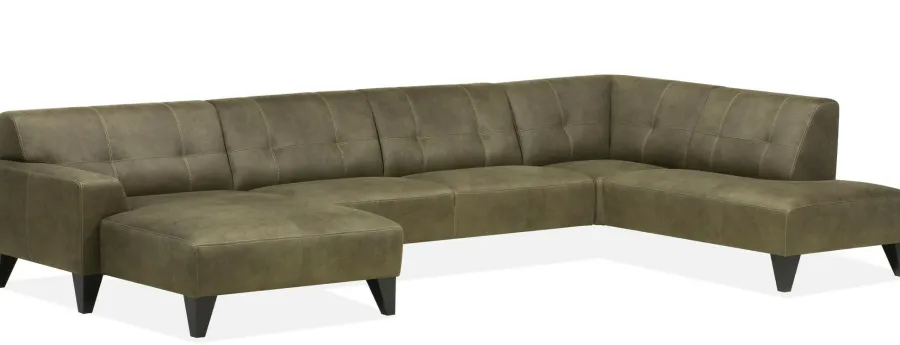 WoonMax Bank Power C3 Zorro Chaise longue, 3 zits tussenelement, hoek en ottomane New