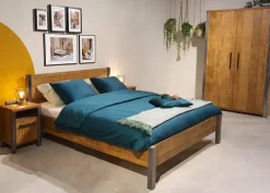 WoonMax Bedframe Lennox Old Teak - Diverse afmetingen Hot