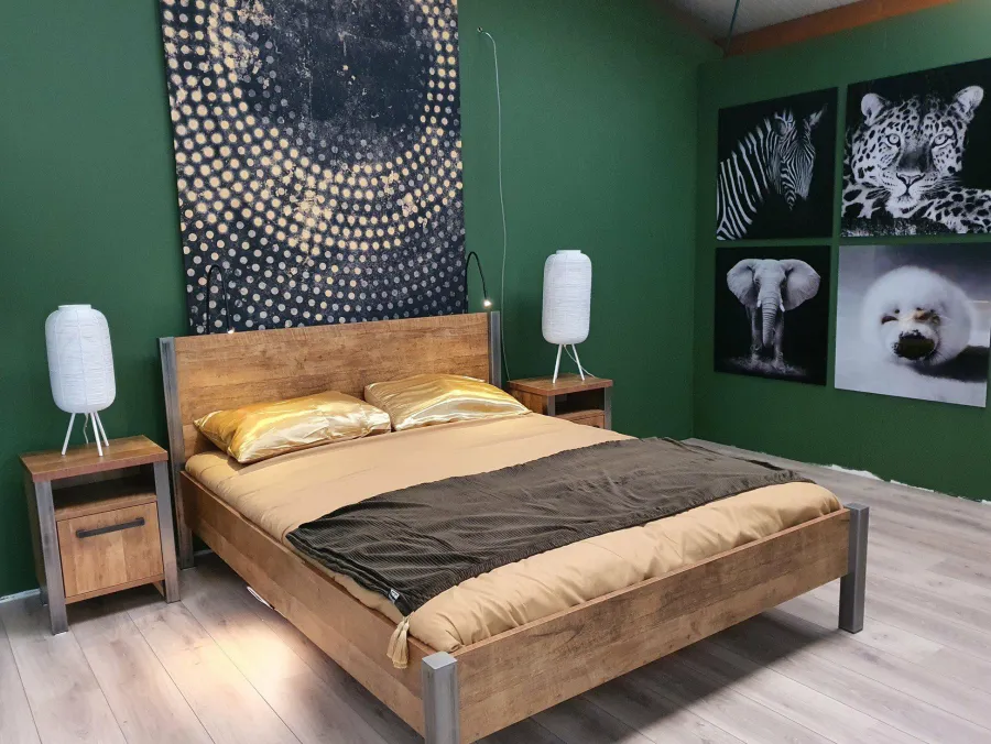 WoonMax Bedframe Lennox Old Teak - Diverse afmetingen Hot