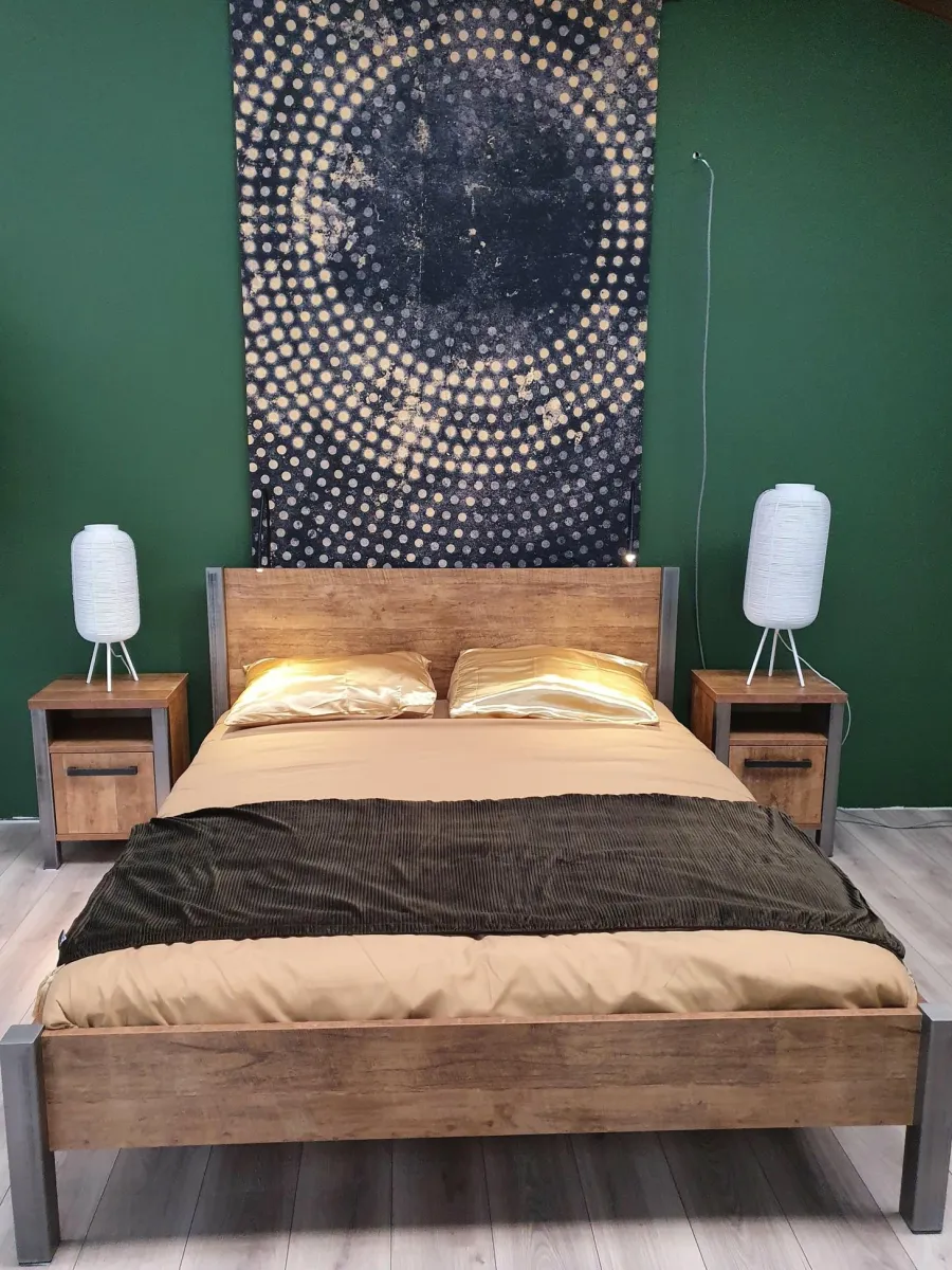WoonMax Bedframe Lennox Old Teak - Diverse afmetingen Hot