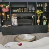 WoonMax Blackburn L wand tv meubel Noir - Showroommodel compleet Outlet