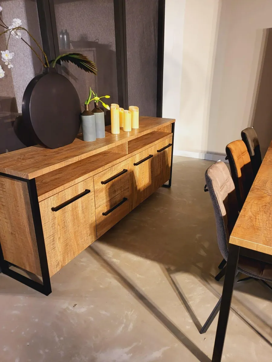 WoonMax Dressoir Carriba Mango - 3 deur/2 lades Online