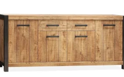 WoonMax Dressoir City Mango groot 4 deurs en 2 lades - 80 cm hoog Best