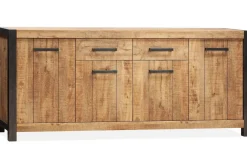 WoonMax Dressoir City Mango groot 4 deurs en 2 lades - 95 cm hoog