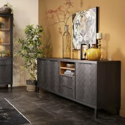 WoonMax Dressoir Gamma visgraat old Piano Clearance