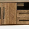 WoonMax Dressoir Maldini Old teak - 3 deuren en 2 lades - 203 cm Discount