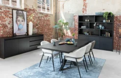 WoonMax Dressoir Milanello 2 deurs / 3 laden 212 cm Clearance