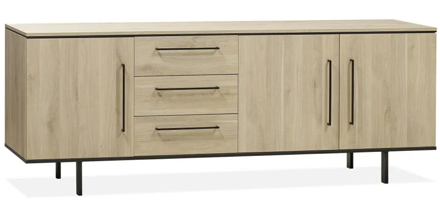 WoonMax Dressoir Santorini Groot Fresh Oak - 222 cm Best