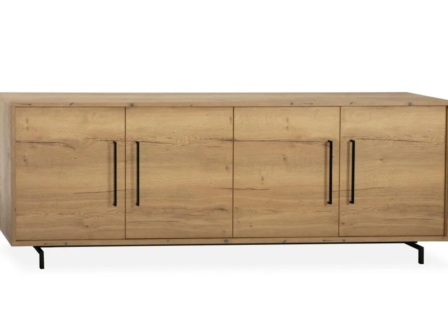 WoonMax Dressoir Valley Lamulux Natur - 240 cm Clearance