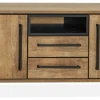 WoonMax Dressoir/tv meubel Maldini Old teak - 2 deuren en 2 lades Outlet