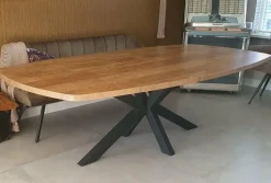 WoonMax Eettafel Deens ovaal Costa 250x128 cm - old teak