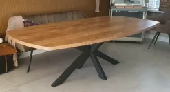 WoonMax Eettafel Deens ovaal Costa 250x128 cm - old teak