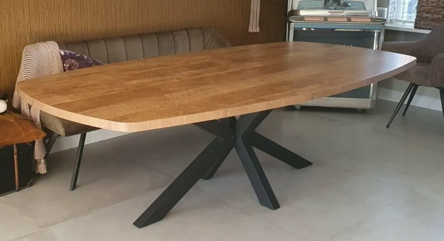WoonMax Eettafel Deens ovaal Costa 250x128 cm - old teak