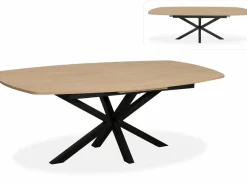WoonMax Eettafel Lamulux Chesterfield Deens ovaal uitschuifbaar - Diverse kleuren en 3 afmetingen Best