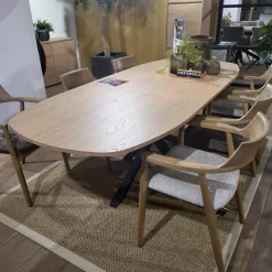 WoonMax Eettafel Lamulux Chesterfield Deens ovaal uitschuifbaar - Diverse kleuren en 3 afmetingen Best