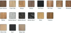 WoonMax Eettafel rechthoekig Novac - 4 afmetingen - Diverse kleuren Outlet