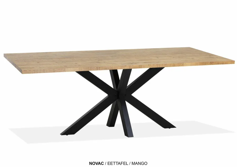 WoonMax Eettafel rechthoekig Novac - 4 afmetingen - Diverse kleuren Outlet
