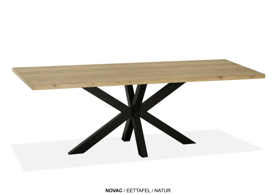 WoonMax Eettafel rechthoekig Novac - 4 afmetingen - Diverse kleuren Outlet