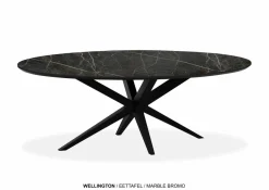 WoonMax Eettafel Wellington Ovaal Lamulux - Diverse kleuren en afmetingen Outlet