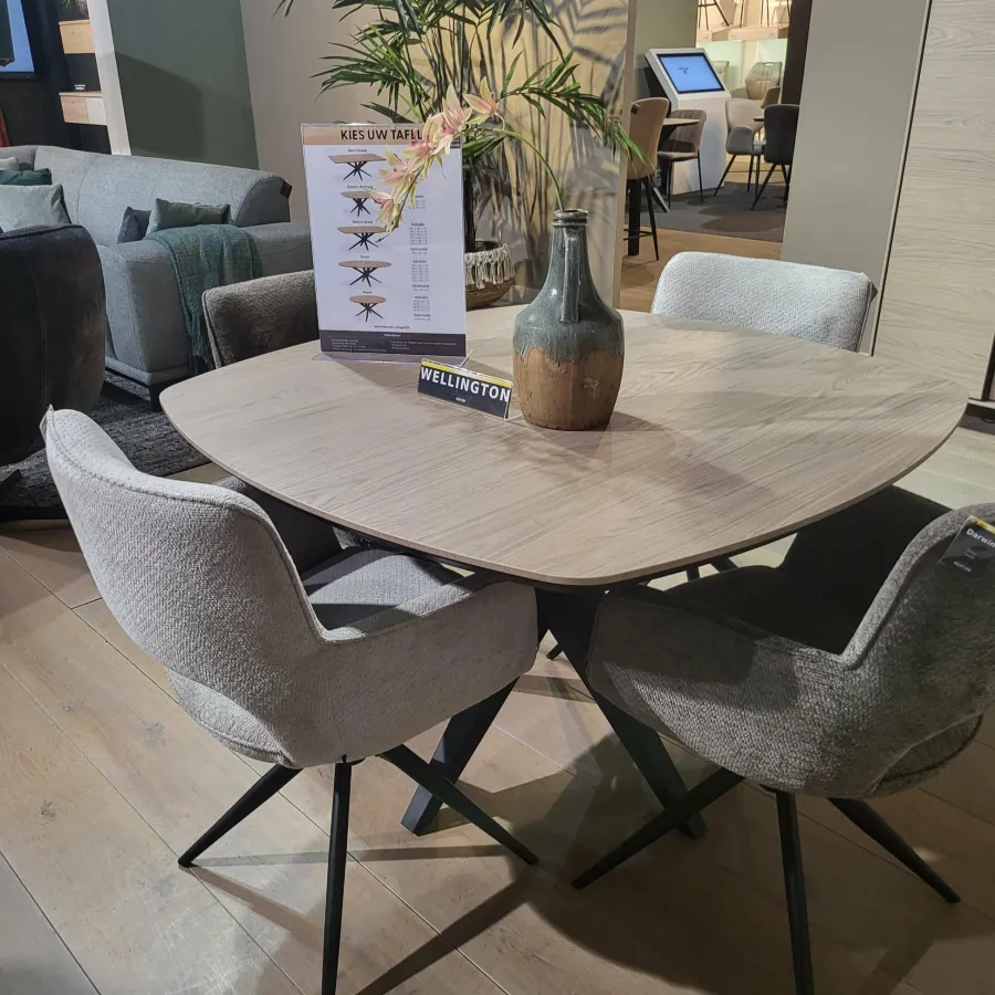 WoonMax Eettafel Wellington Deens vierkant Lamulux - Diverse afmetingen en kleuren Outlet
