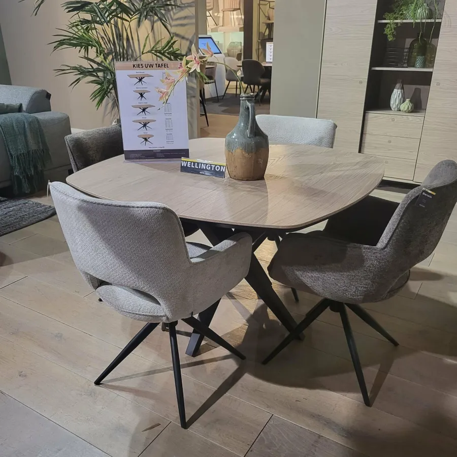 WoonMax Eettafel Wellington Deens vierkant Lamulux - Diverse afmetingen en kleuren Outlet