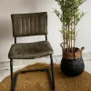 WoonMax Eettafelstoel Jax - Antraciet, Cognac en Groen Online