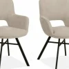 WoonMax Eettafelstoel Mercury Miami - Ash, Zwart of Toffee Outlet