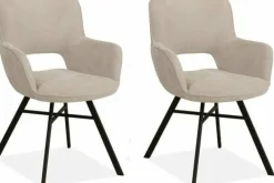 WoonMax Eettafelstoel Mercury Miami - Ash, Zwart of Toffee Outlet