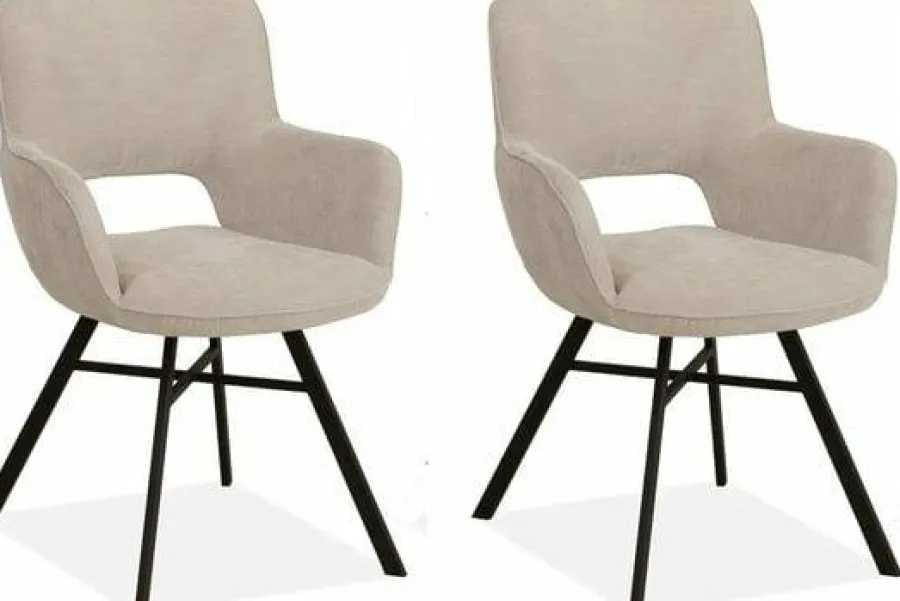 WoonMax Eettafelstoel Mercury Miami - Ash, Zwart of Toffee Outlet